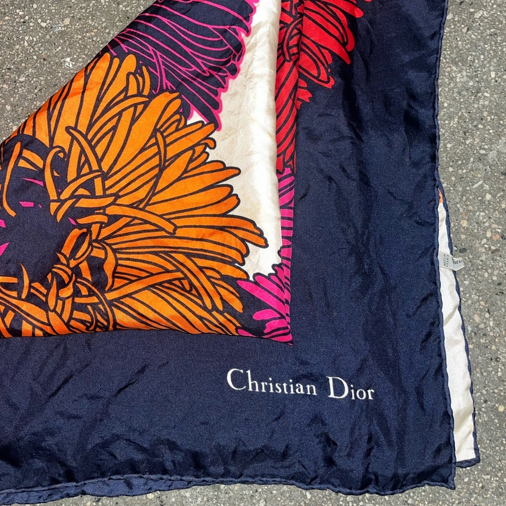 Christian Dior Vintage Silk Scarf - Picture 4 of 5
